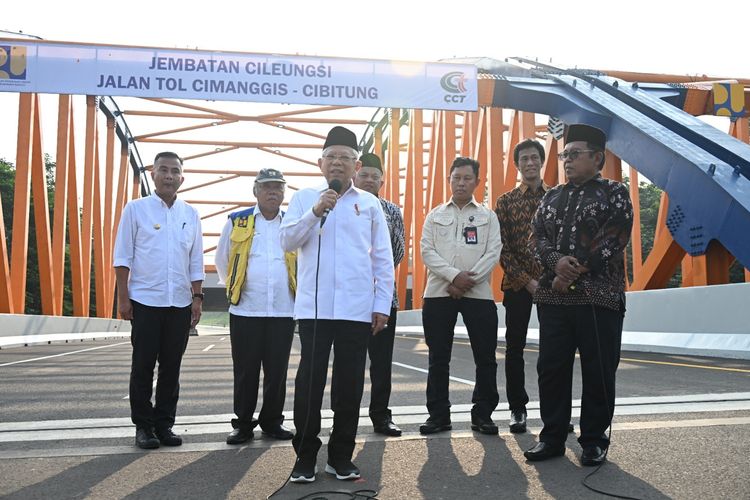 Diresmikan Wapres Ma’ruf Amin, Tol Cimanggis-Cibitung Siap Atasi Kemacetan