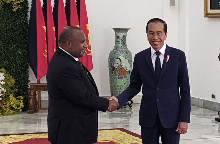 Presiden Jokowi Menerima Kunjungan PM Papua Nugini di Istana Bogor