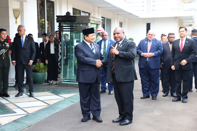Pertemuan PM Papua Nugini dengan Menhan RI