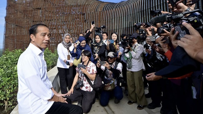 Hari Kedua di Istana Garuda, Jokowi Temui Pengusaha dan Jajaran Keamanan di IKN Nusantara