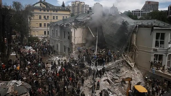 Serangan Rudal di Rumah Sakit Anak Kyiv Dikecam PBB