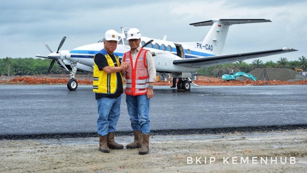 Uji Coba Lepas Landas Pesawat di Bandara IKN Berjalan Mulus