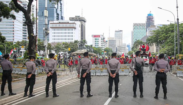 Kepolisian Amankan Aksi Unjuk Rasa di Monas
