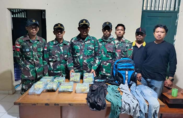 TNI Gagalkan Penyelundupan 8,4 Kg Sabu
