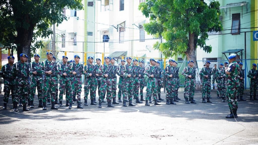 Prajurit Yonpomad Laksanakan Latihan Dalam Rangka Persiapan KTT IAF dan HLF MSP di Bali