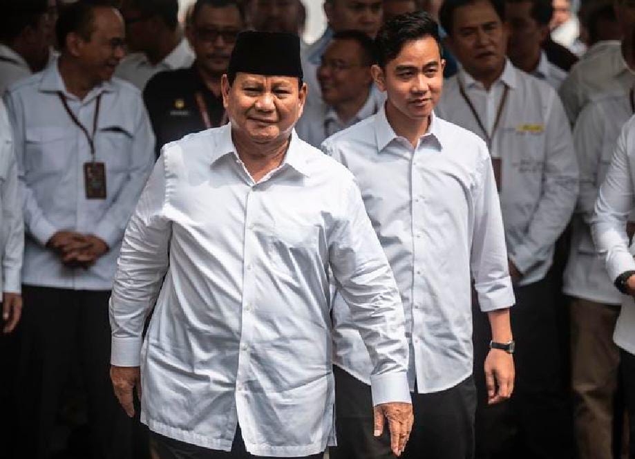 Keakraban Prabowo Subianto dan Gibran Rakabuming Raka setelah terpilih