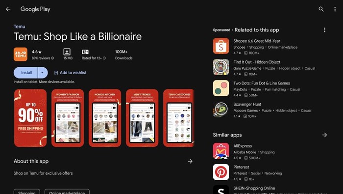 Belum Kantongi Izin, Aplikasi Temu Asal Tiongkok Terancam Tak Masuk Pasar E-Commerce Indonesia