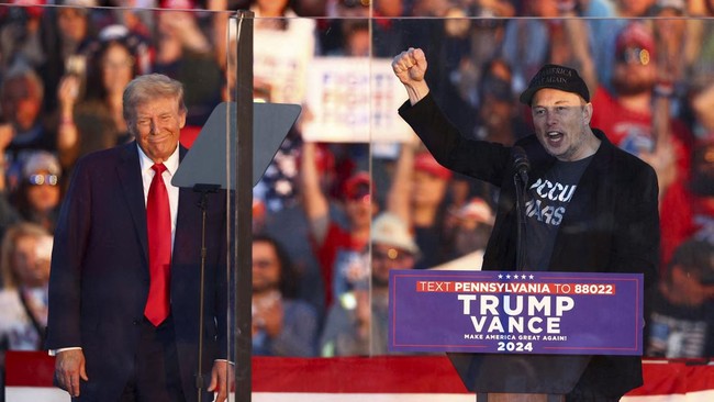 Trump Tunjuk Elon Musk Masuk Kabinetnya, Pimpin Departemen Efisiensi Pemerintah