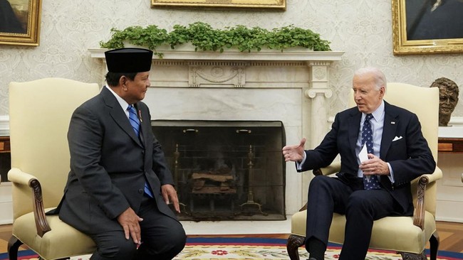Prabowo Bertemu Biden, Bahas Jalur Gaza Hingga Laut China Selatan