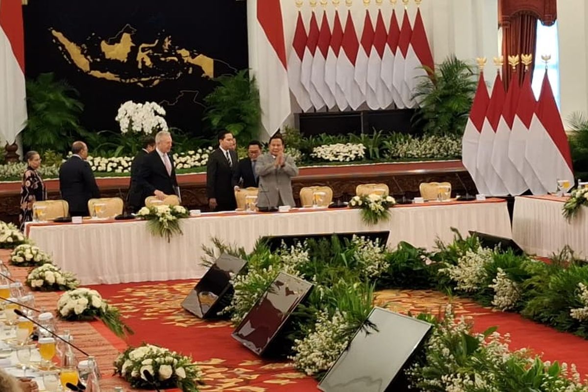 Prabowo Gelar Pertemuan Dengan Pimpinan Perusahaan Besar AS