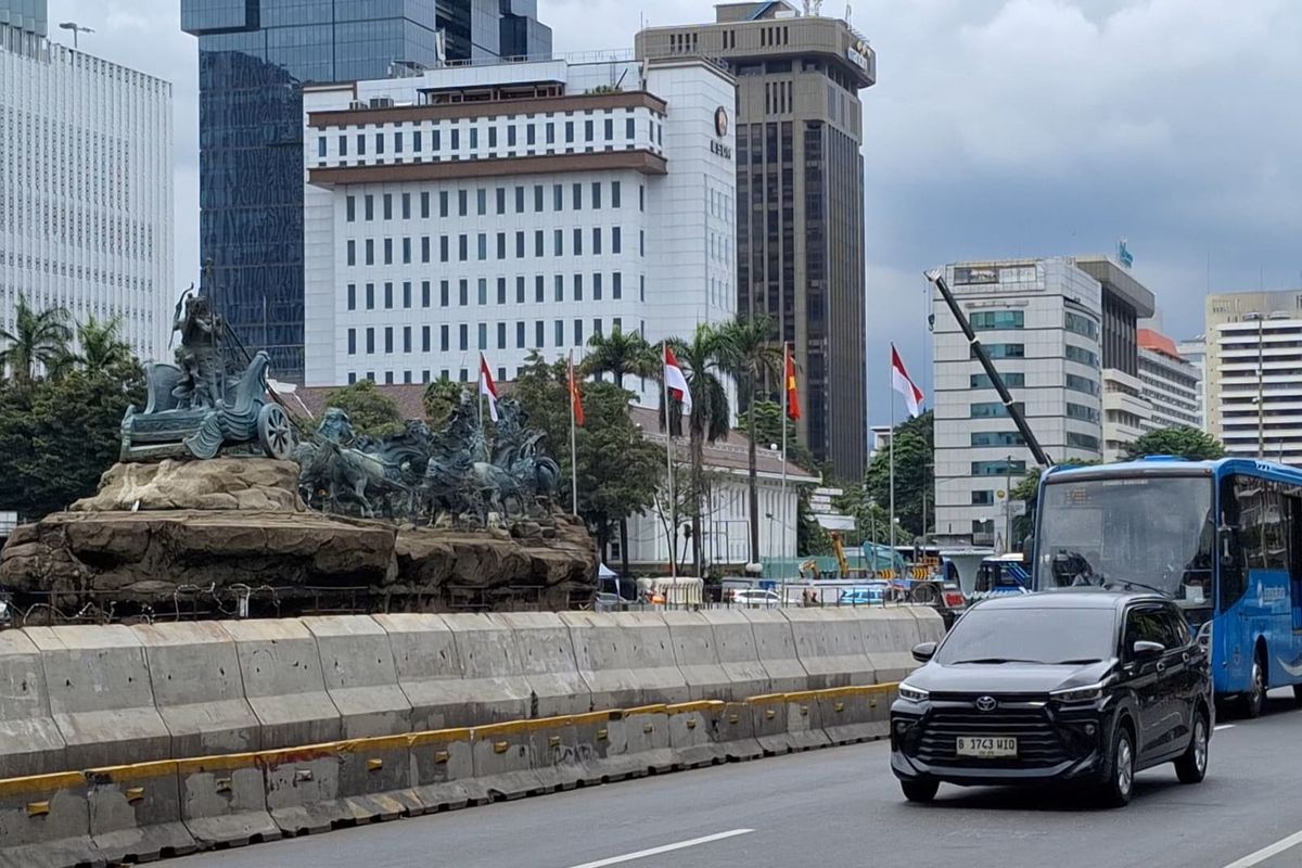 Situasi Patung Kuda Masih Lengang, Massa Aksi Demo CASN-PPPK Belum Terlihat