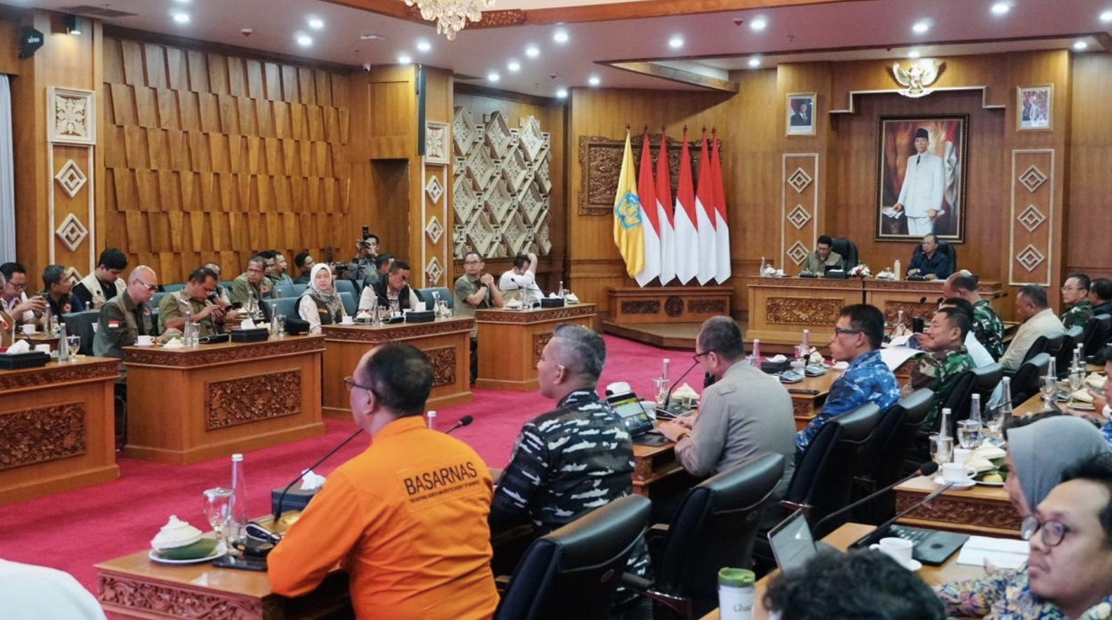 BNPB, TNI dan Pemprov Bali Gelar Rakor Tangani Banjir Bali
