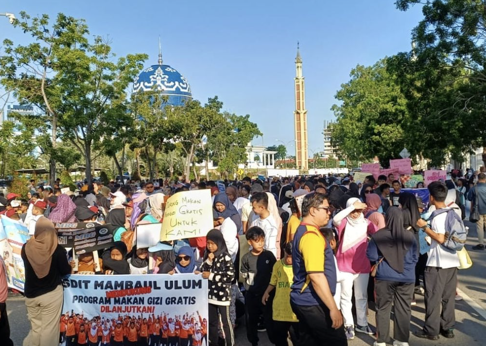 Dukung MBG Berlanjut, Ratusan Pelajar Batam Sampaikan Aspirasi Secara Damai