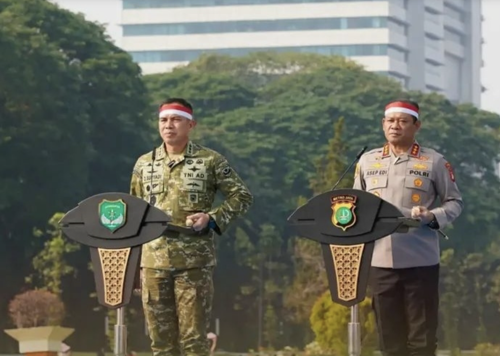 TNI-Polri dan Masyarakat Bersinergi Jaga Keamanan Jakarta Jelang HUT Ke-81 RI