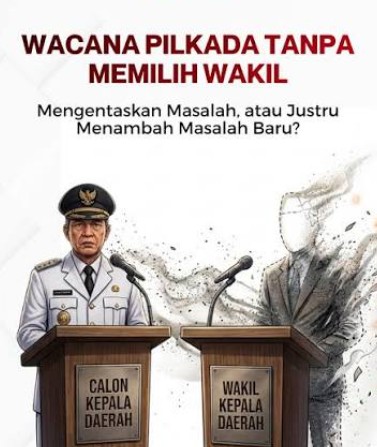 Pakar Nilai Pilkada Tanpa Wakil Berpotensi Langgar UUD 1945
