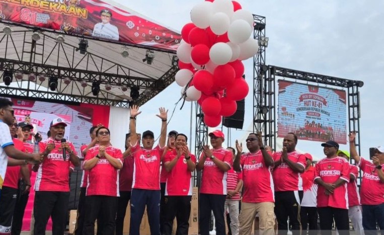 Wagub Papua Tengah Ajak Warga Kibarkan Merah Putih Sambut HUT ke-81 RI
