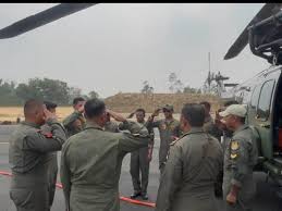 TNI AU Kerahkan Helikopter Caracal Perkuat Pemantauan Karhutla di Riau