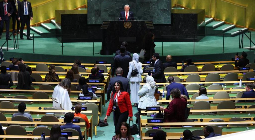 Delegasi 77 Negara Tinggalkan Ruang Sidang Saat Netanyahu Berpidato di PBB