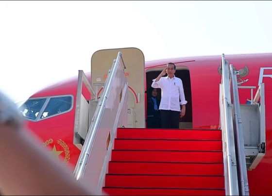 Presiden Jokowi dalam sebuah kunjungan