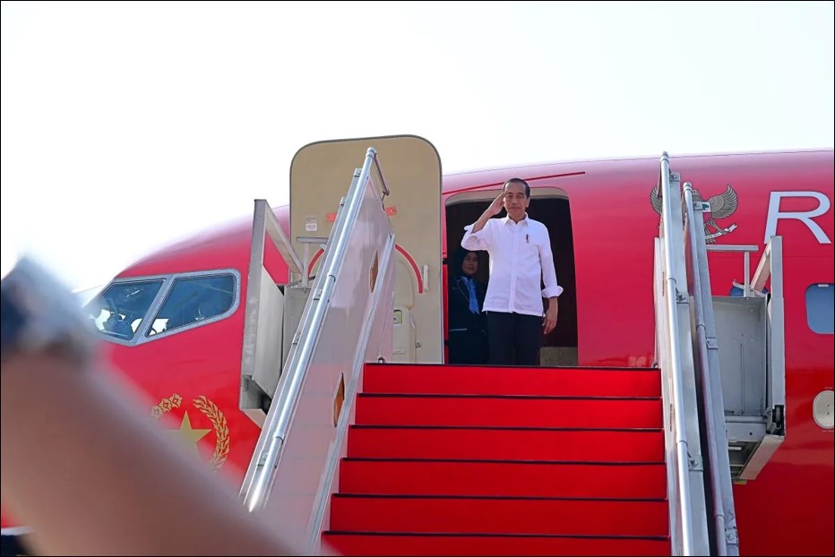 Presiden Jokowi dalam sebuah kunjungan