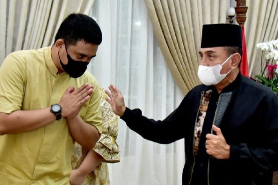 Edy Rahmayadi dan Bobby Nasution. (Foto: Dok. Diskominfo Sumut)