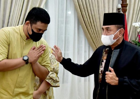 Edy Rahmayadi dan Bobby Nasution. (Foto: Dok. Diskominfo Sumut)