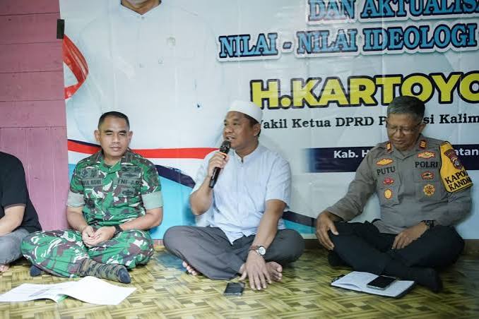 Kartoyo Dorong Warga Kalsel Wujudkan Pancasila Lewat Gotong Royong