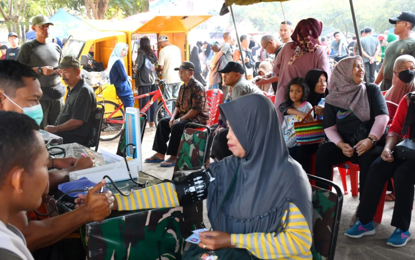 HUT ke-81 TNI, Warga Antusias Manfaatkan Pengobatan Gratis