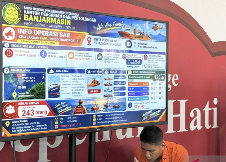 115 Orang Dievakuasi dari KM Virgo Transport 8, SAR Masih Cari Korban